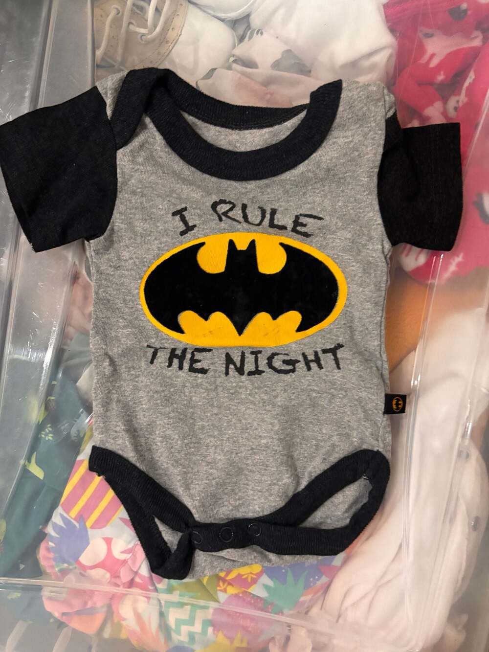 DC Comics Batman I Rule The Night Infant Bodysuit